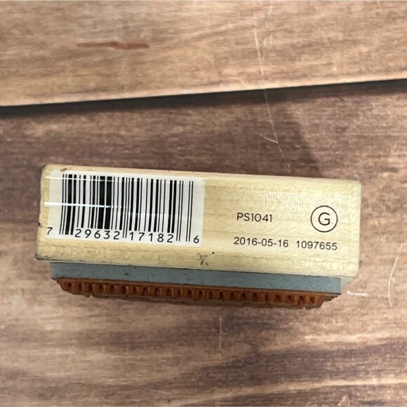 1996 ALL NIGHT MEDIA CHRISTMAS GREETING 274F WOOD MOUNTED RUBBER STAMP - Picture 4 of 5